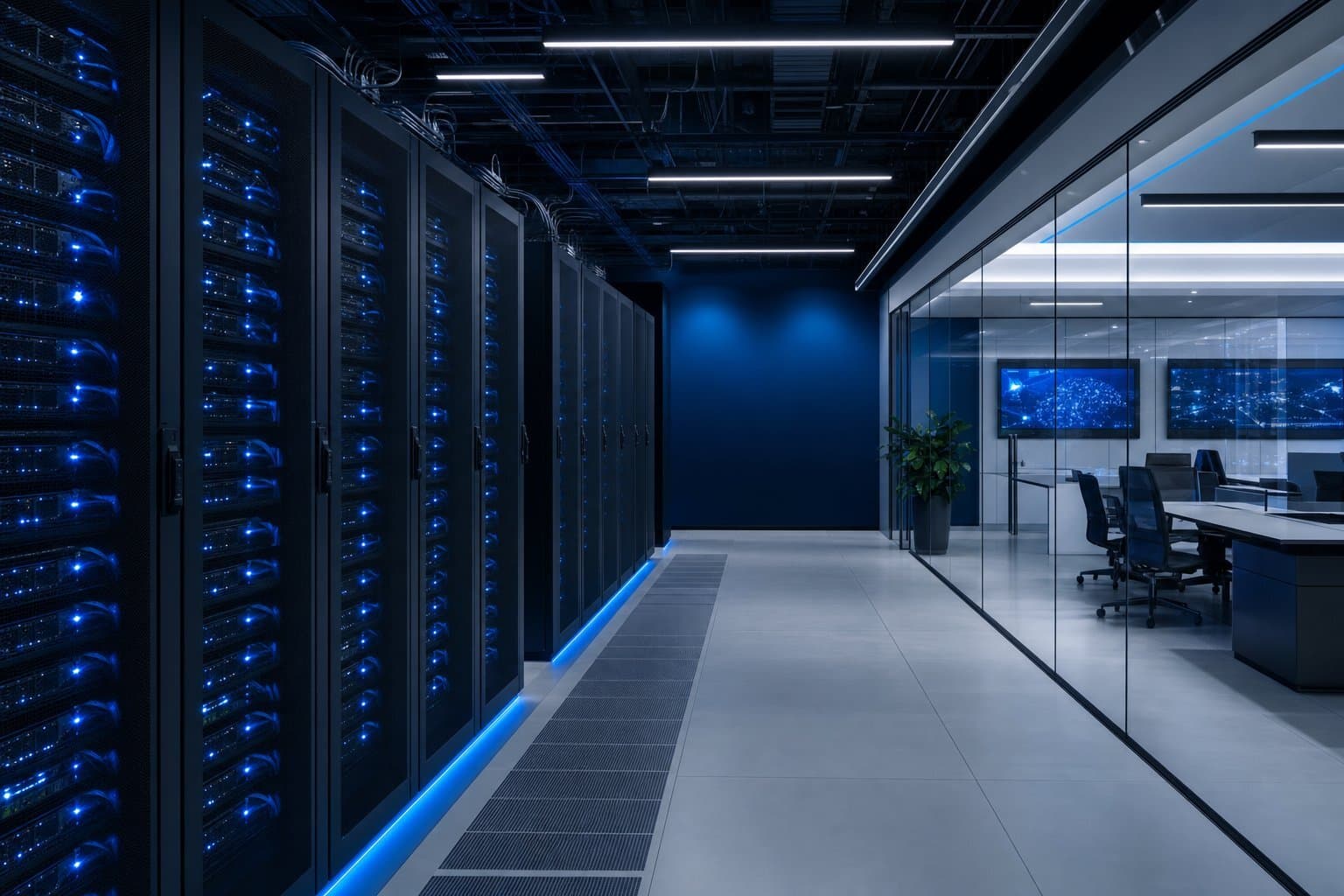 Modern enterprise data center as the infrastructure foundation for AI-driven operations.