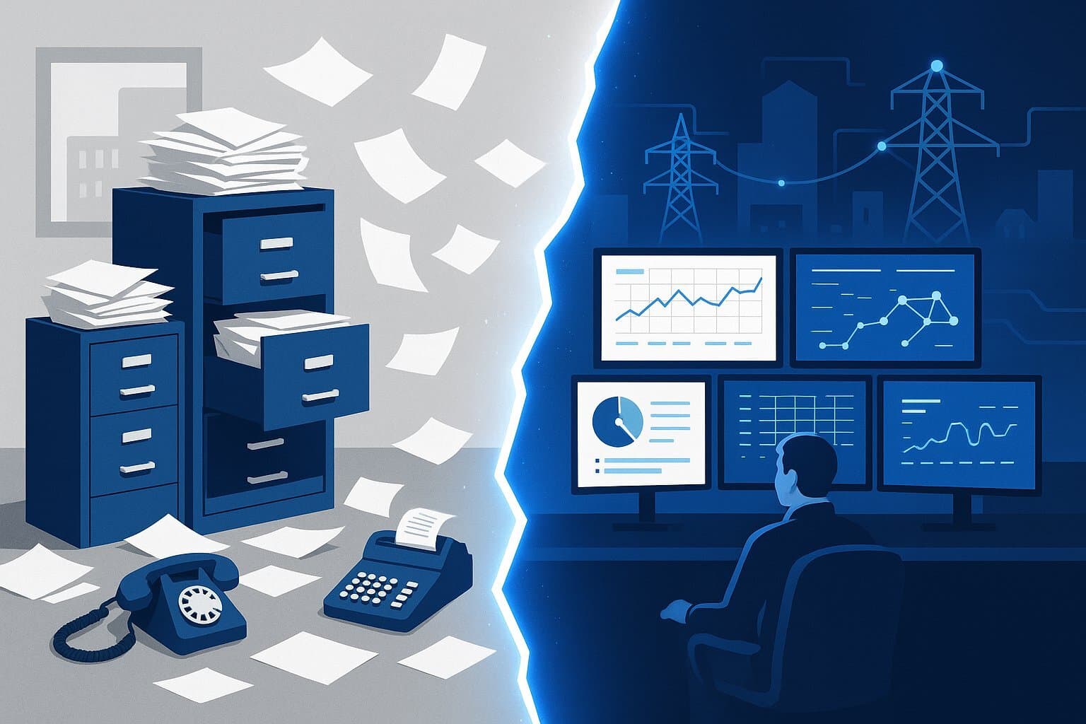 The journey from paper chaos to operational excellence powered by digital solutions.