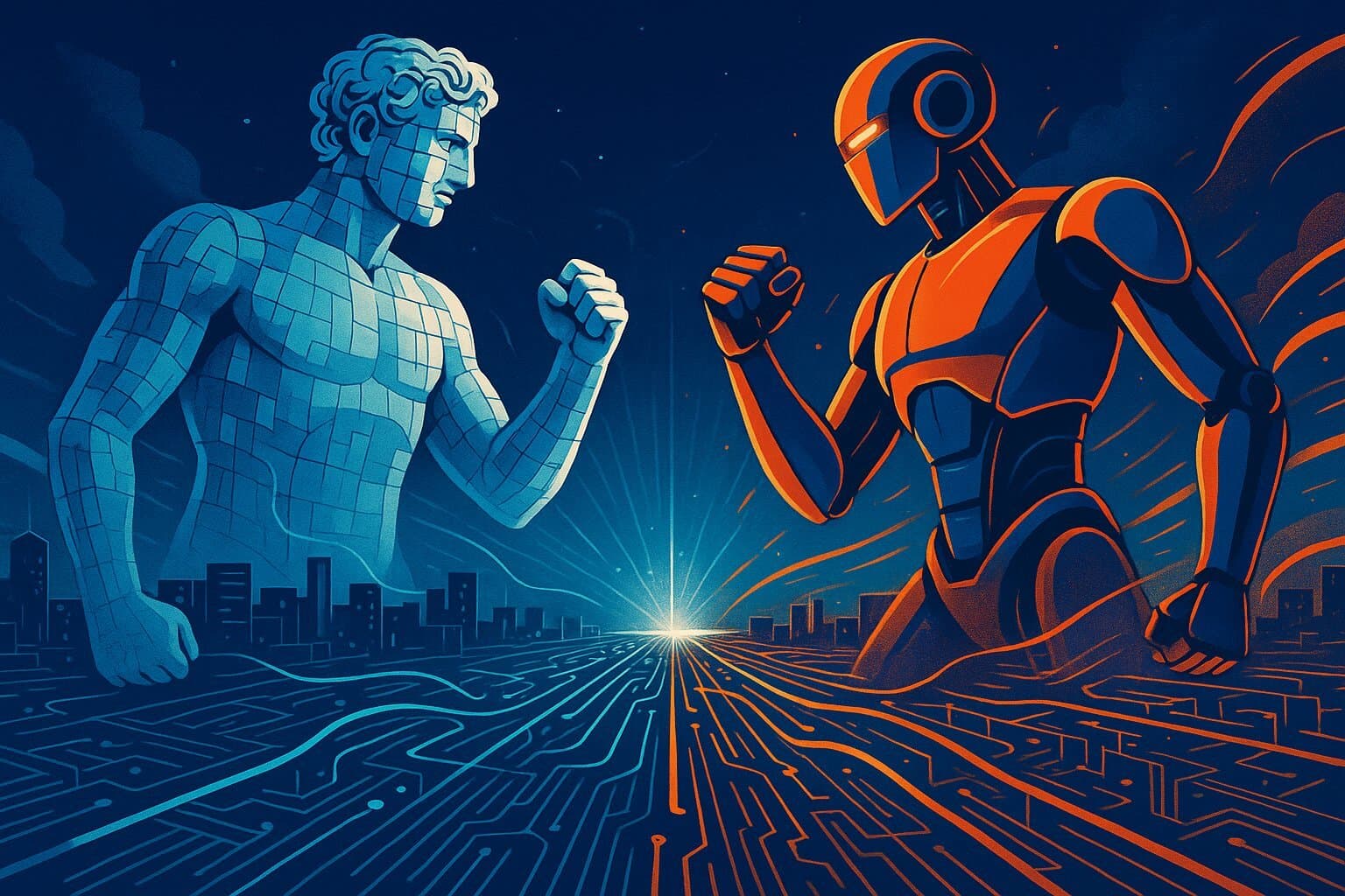 Symbolic confrontation over control of the world's digital knowledge.