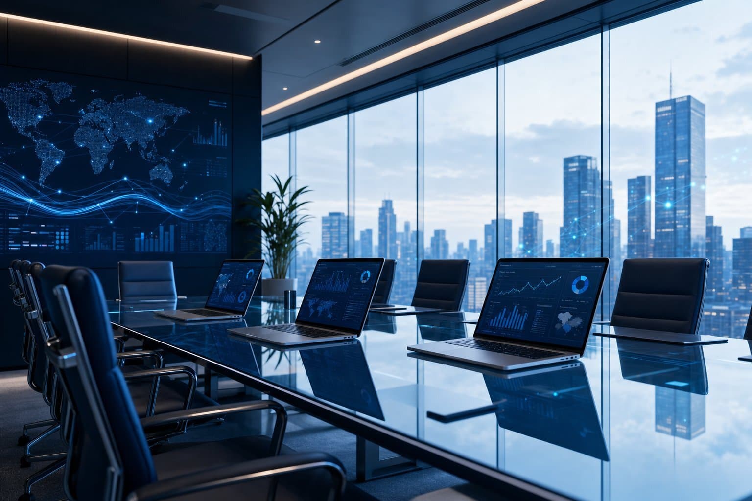 A modern boardroom highlights the critical importance of owning your marketing data infrastructure.