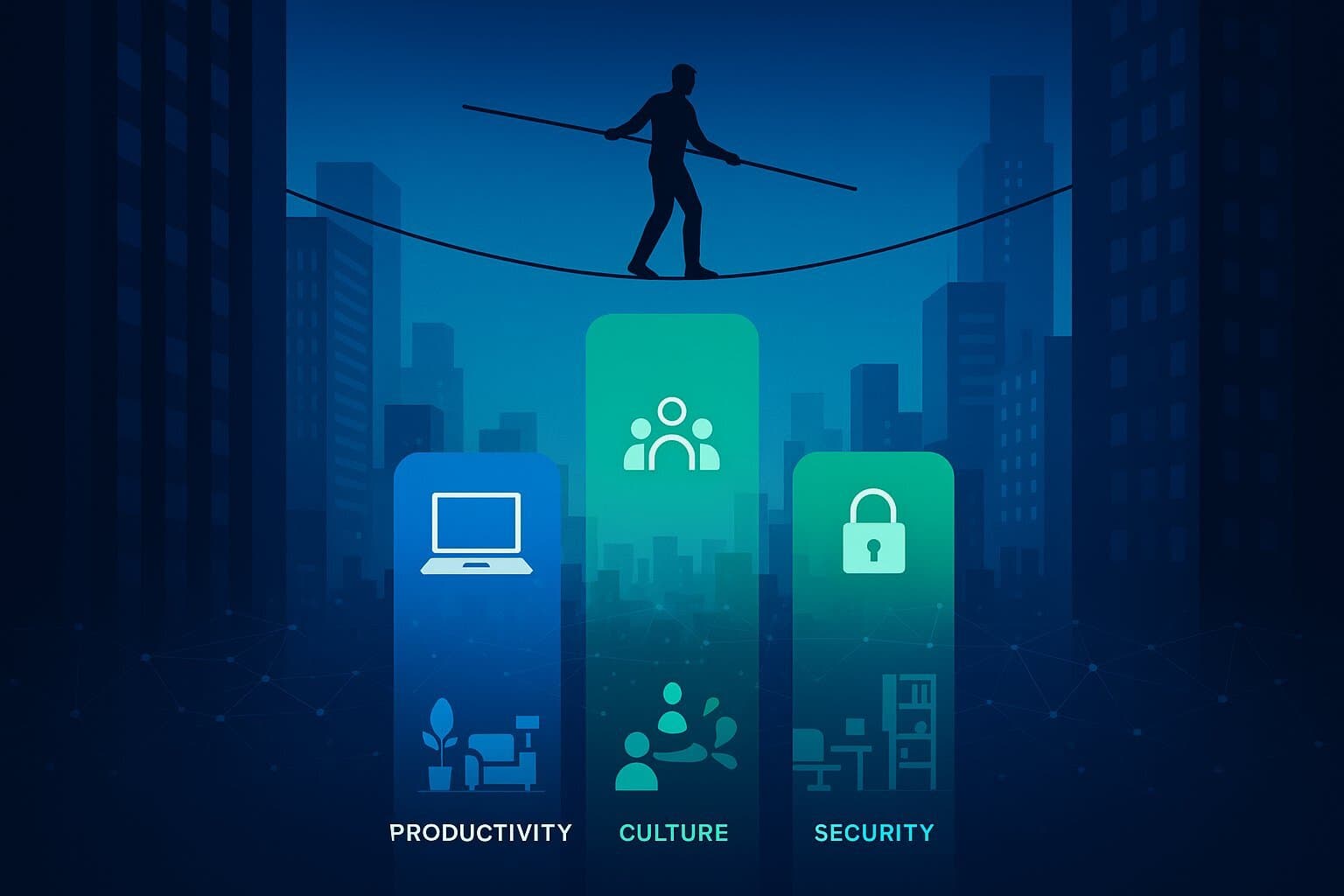 The remote workforce paradox: balancing productivity, culture, and security in the digital era.