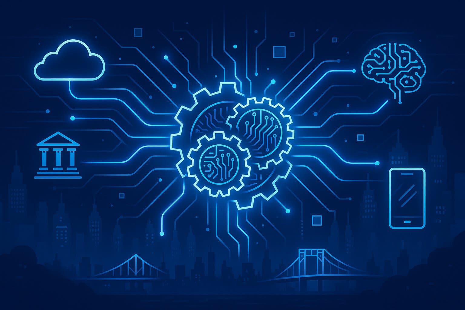 The API economy: interconnected digital infrastructure powering modern value creation.