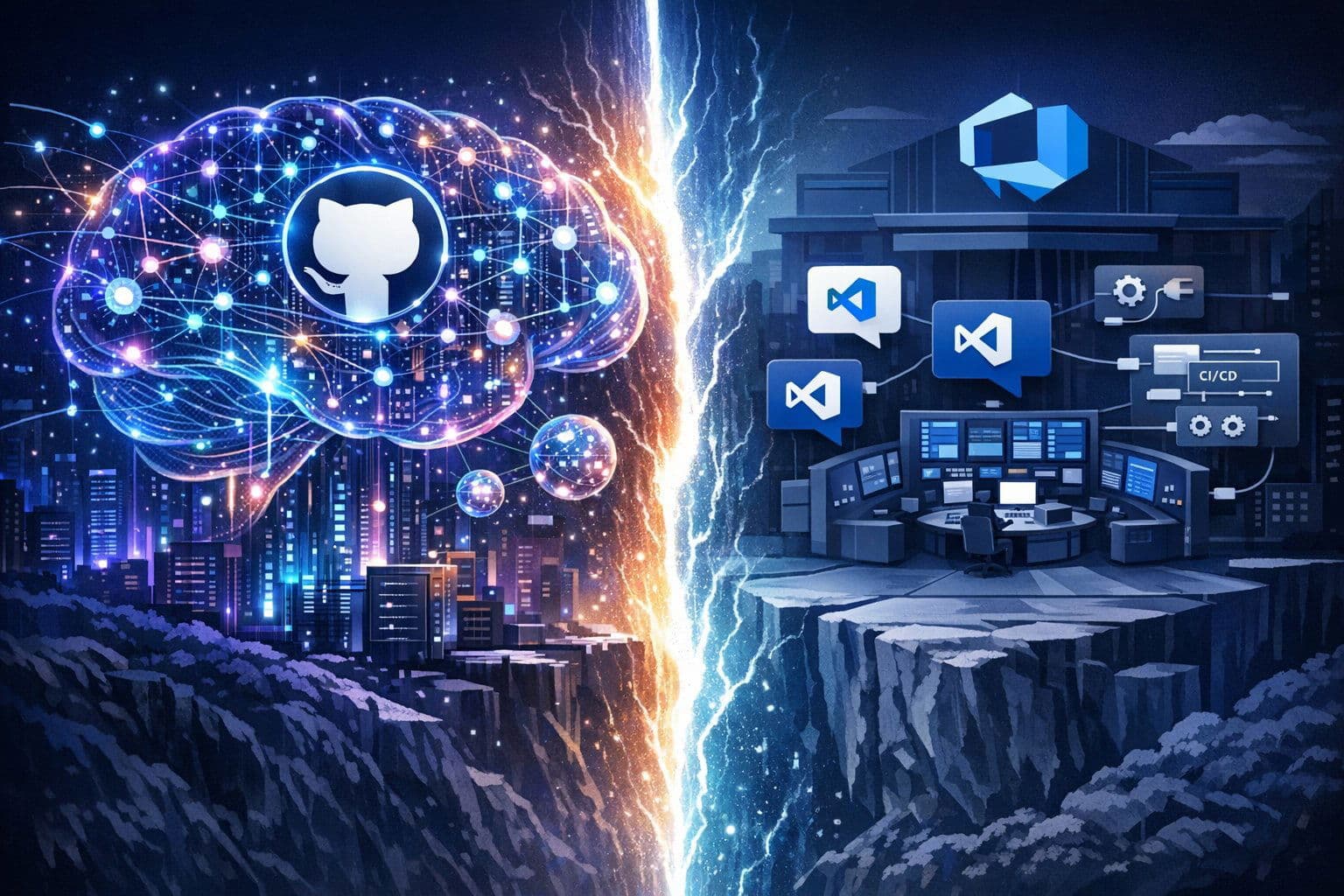 The divide between GitHub’s native AI-driven repository intelligence and Azure DevOps’ integration-centered architecture.