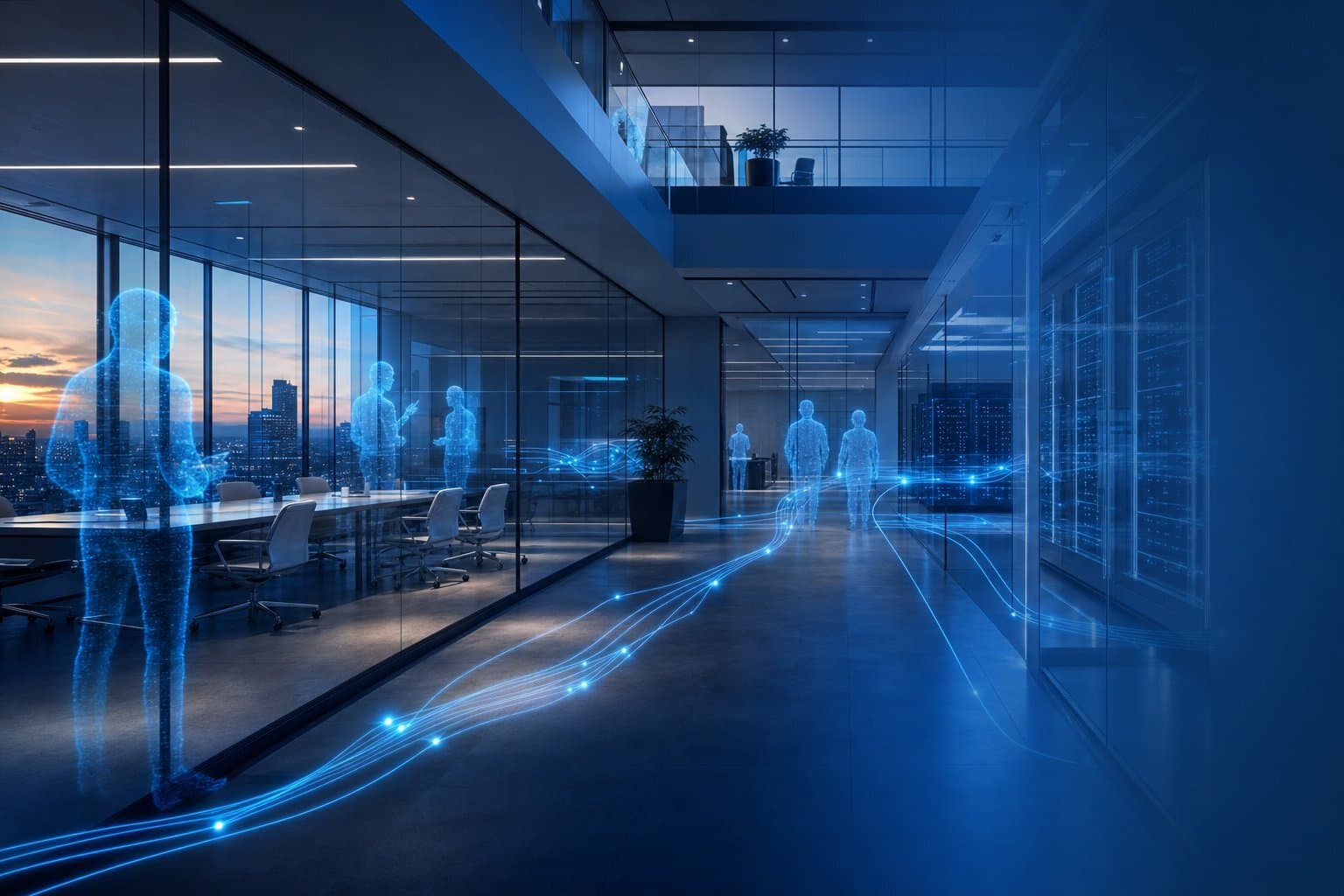 Modern enterprise security: visually representing the powerful, sometimes unseen impact of agentic AI systems.